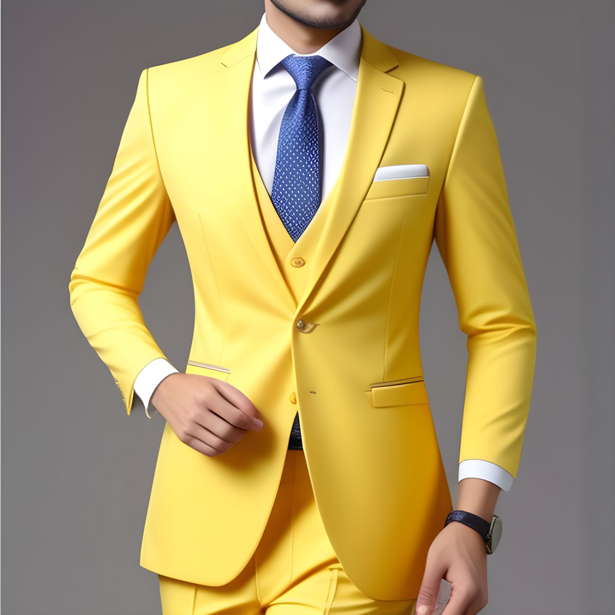 stylish Yellow formal dress