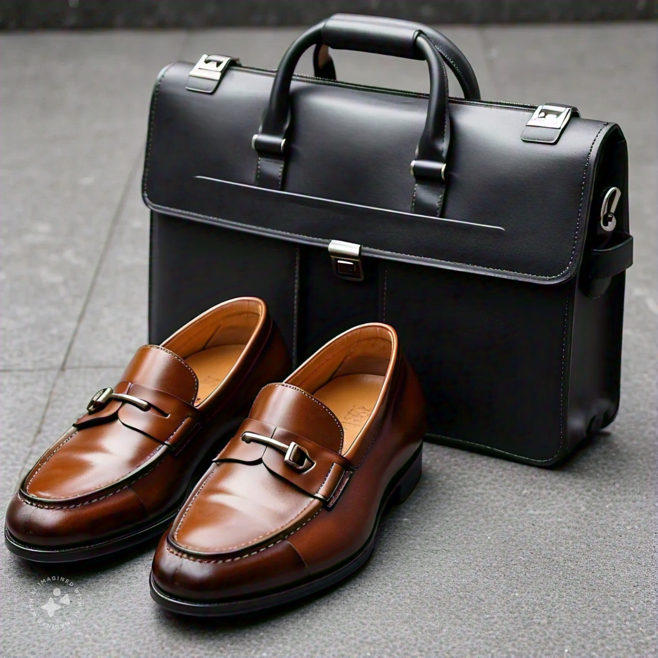 a_pair_of_brown_leather_loafers_next_to_a_briefcase_conveying_a_sense_of_readiness