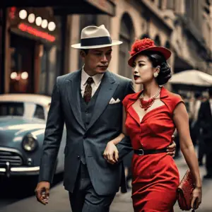 a_couple_dressed_in_retro_glamour_attire_with_the_woman_wearing_a_fitted_pencil_dress