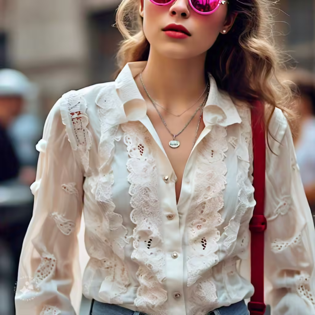 a chic outfit blending vintage and contemporary